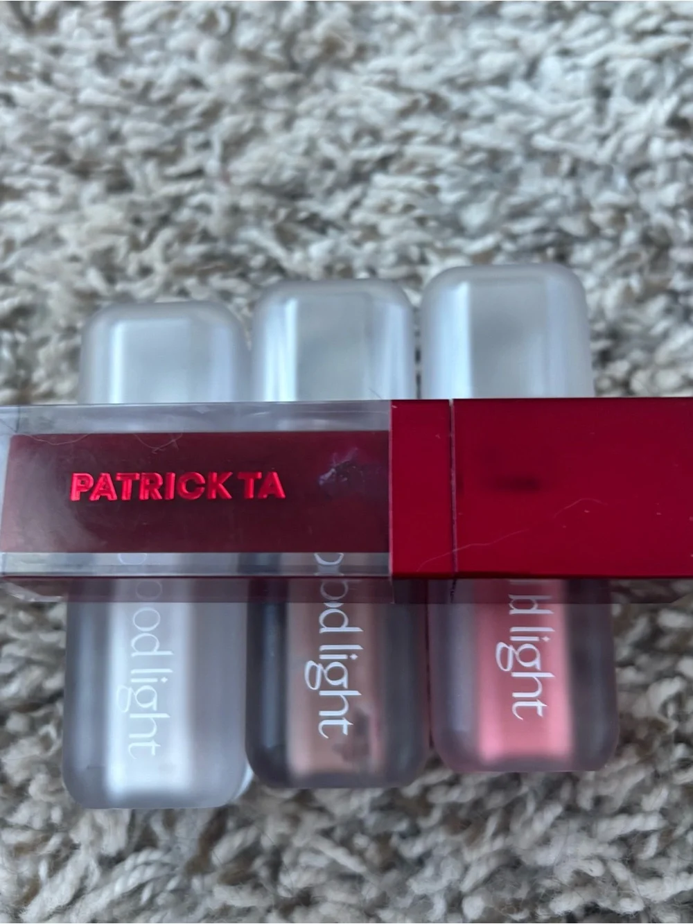 Good Light & Patrick Ta Liquid Lipstick Set - Pink Red beige transparent 4 lot